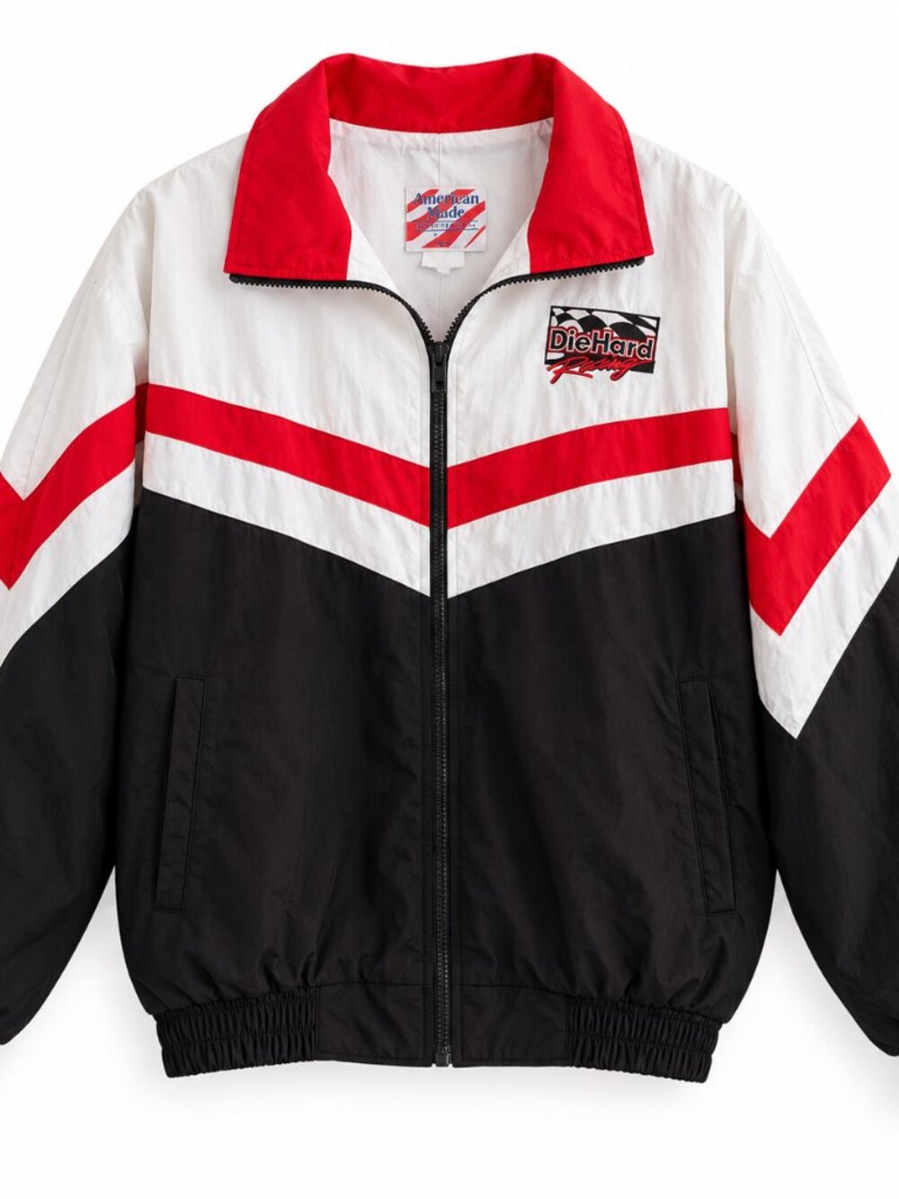 Vintage Men's Embroidered Die Hard Nylon Racing Jacket